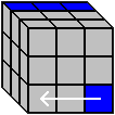 Kostka Rubika - układanie górnej ściany, wkładanie z prawej strony