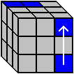 Kostka Rubika - układanie górnej ściany, wkładanie z prawej strony