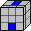 Kostka Rubika - układanie górnej ściany, wkładanie ze środka