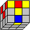 Kostka Rubika - układanie litery 'T' na bocznych ścianach - niewłaściwy środek