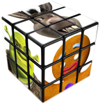 Kostka Rubika Obrazkowa - ułożona poprawnie