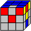 Kostka Rubika - układanie litery 'T' na bocznych ścianach - niewłaściwy środek