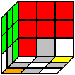Kostka Rubika - kolorowanie rogów